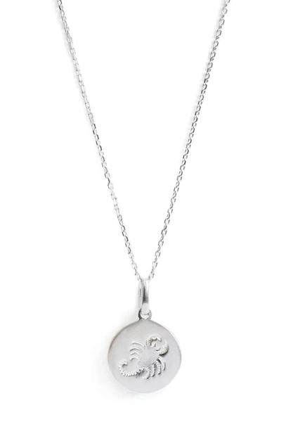 Shop Anzie Sterling Silver Scorpio Zodiac Pendant Necklace