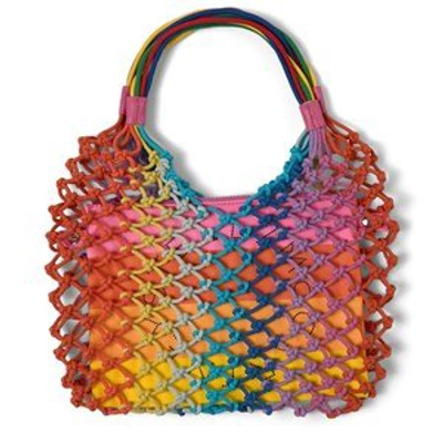 Shop Stella Mccartney Kids Multicolour Knotted Bag In Red