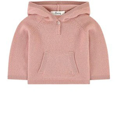 Shop Bonpoint Pink Cashmere Baby Hoodie