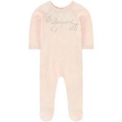 Shop Bonpoint Pink Cherry Babygrow