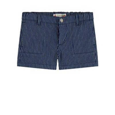 Shop Bonpoint Blue Pinstripe Shorts