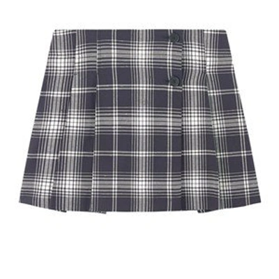 Shop Bonpoint Black Tartan Skirt