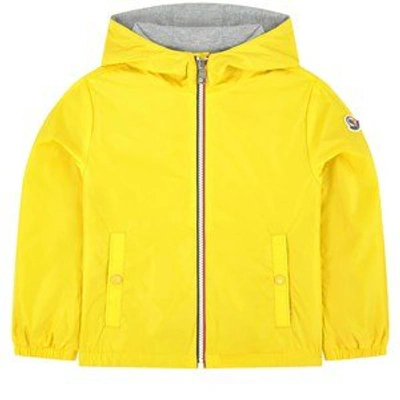 Shop Moncler Waterproof Windbreaker In Yellow