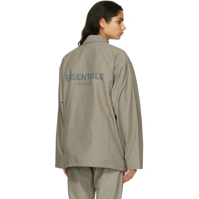 Shop Essentials Khaki Souvenir Jacket In Moonstruck