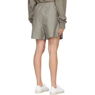 Shop Essentials Taupe Volley Shorts In Umber