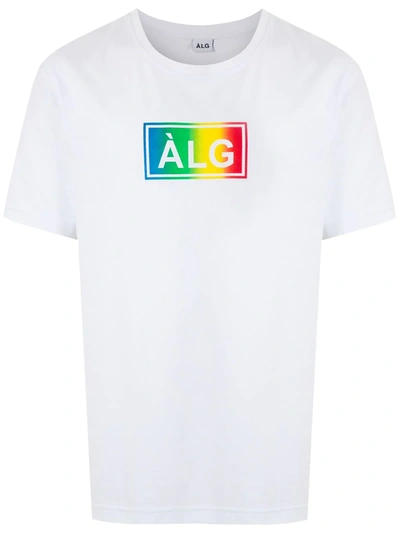Shop Àlg Patch Basic T-shirt In White
