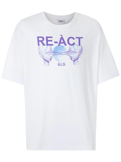 Shop Àlg Re-act Oversized T-shirt In White