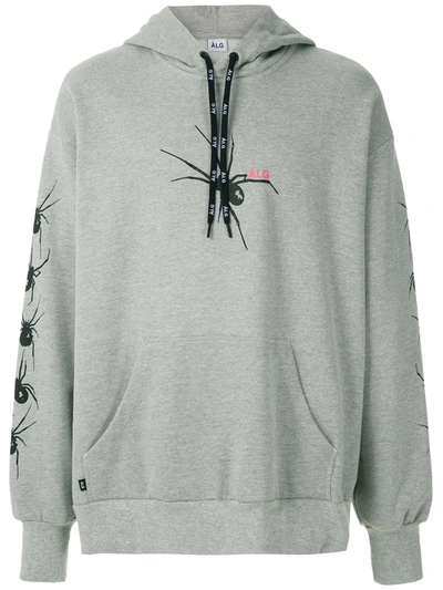 Shop Àlg Spider Oversized Hoodie In Grey