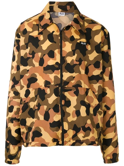 Shop Àlg Oxford Camouflage Jacket In Black