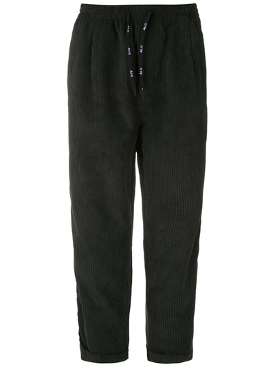 Shop Àlg Corduroy Cropped Trousers In Black