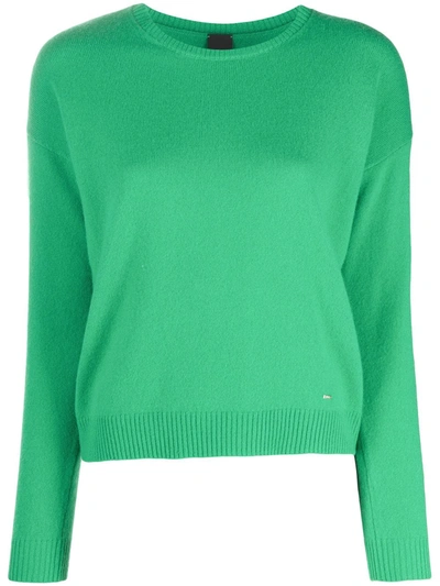Shop Pinko Fine-knit Cashmere Jumper In Green