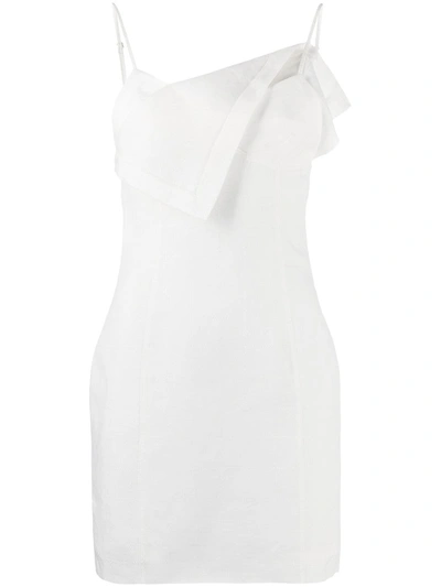 Shop Jacquemus La Robe Drap Mini Dress In White