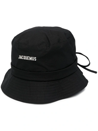 Shop Jacquemus Le Bob Gadjo Bucket Hat In Black