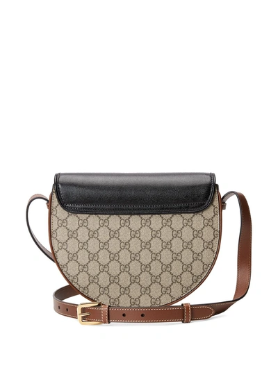 Shop Gucci Padlock Leather Handbag In Brown