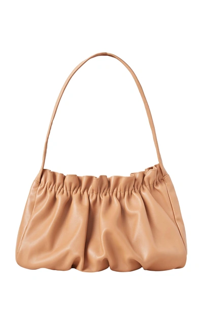 Shop Loeffler Randall Alicia Leather Shoulder Bag In Neutral