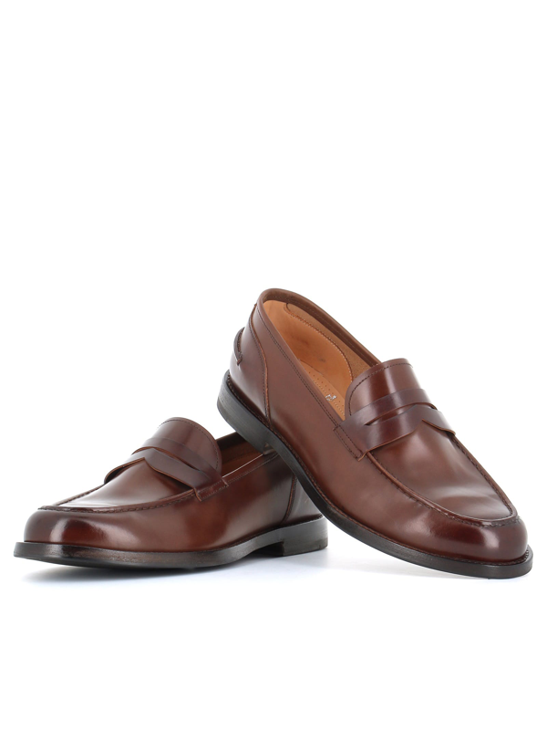 Alberto Fasciani Slip-on Leather Loafers In Brown | ModeSens