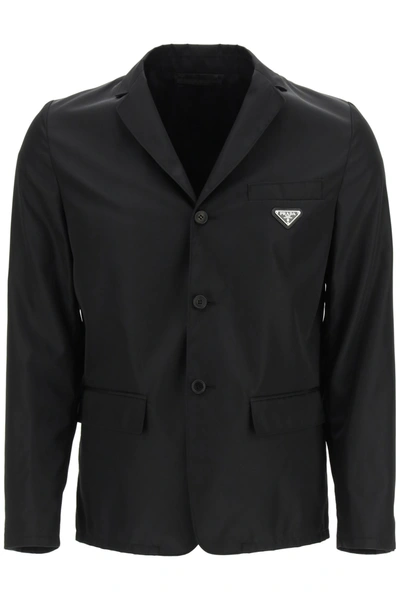 Shop Prada Re-nylon Gabardine Jacket In Nero (black)