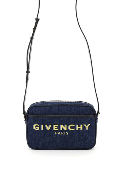 Shop Givenchy Bond Printed Camera Bag In Blue (blue)