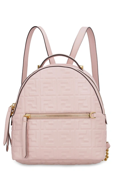 Shop Fendi Mini Leather Backpack In Pink