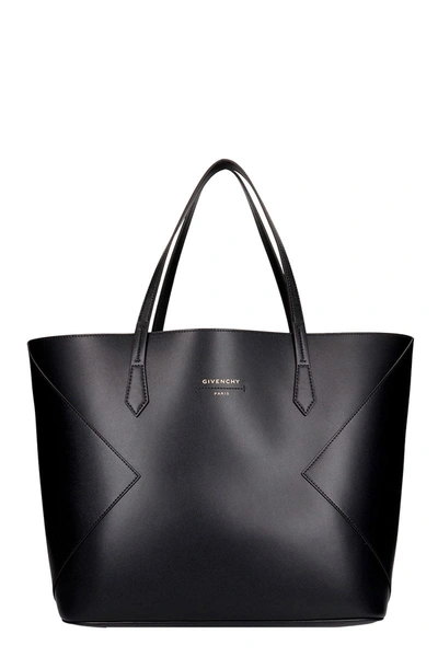 Shop Givenchy Wing Tote In Black Leather