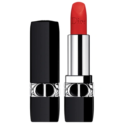 Shop Dior Rouge  Refillable Lipstick 888 Strong Red Matte 0.12 oz/ 3.5 G