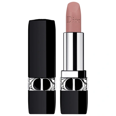 Shop Dior Rouge  Refillable Lipstick 220 Beige Couture Velvet 0.12 oz/ 3.5 G