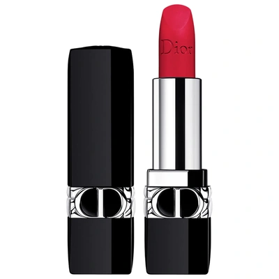 Shop Dior Rouge  Refillable Lipstick 784 Rouge Rose Matte 0.12 oz/ 3.5 G