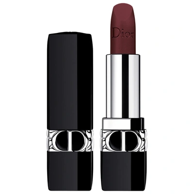 Shop Dior Rouge  Refillable Lipstick 886 Enigmatic Velvet 0.12 oz/ 3.5 G