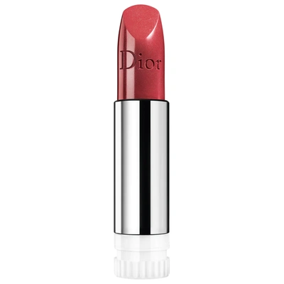 Shop Dior Rouge  Refillable Lipstick 525 Red Cherie Metallic Refill 0.12 oz/ 3.5 ml