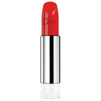 Shop Dior Rouge  Refillable Lipstick 080 Red Smile Satin Refill 0.12 oz/ 3.5 ml