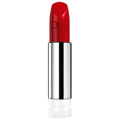 Shop Dior Rouge  Refillable Lipstick 999 Satin Satin Refill 0.12 oz/ 3.5 ml
