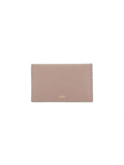 Shop Valentino Garavani Women's Pink Leather Pouch