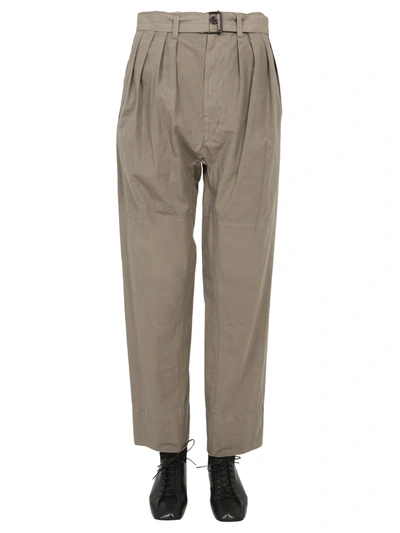 Shop Lemaire Pants With Four Folds In Grey