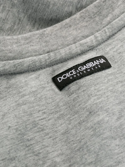 Shop Dolce & Gabbana Stretch Fit Vest In Grey