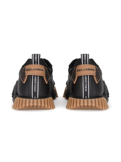 Dolce & Gabbana Multi-panel Design Sneakers In Black