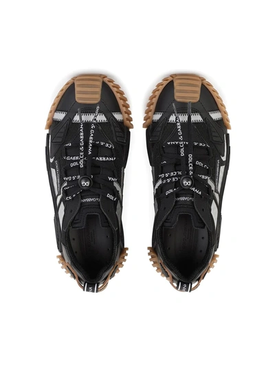 Dolce & Gabbana Multi-panel Design Sneakers In Black