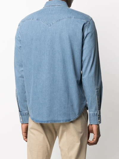 Shop Levi's Barstow Western Denim Shirt In Blue