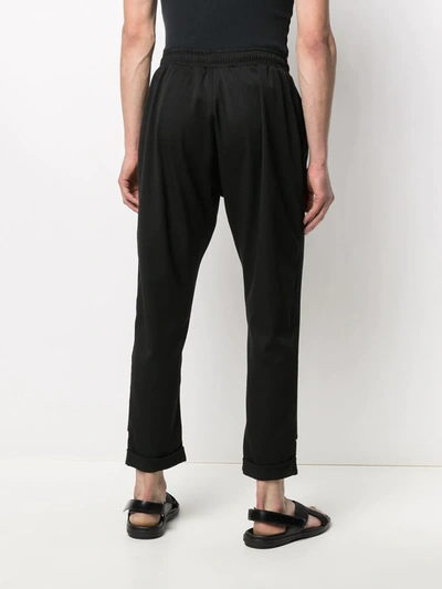 Shop Alchemy Straight-leg Pyjama Trousers In Black