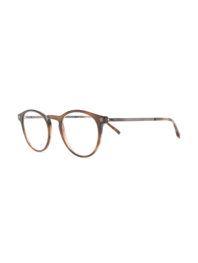 Mykita Talini Round Glasses In Brown
