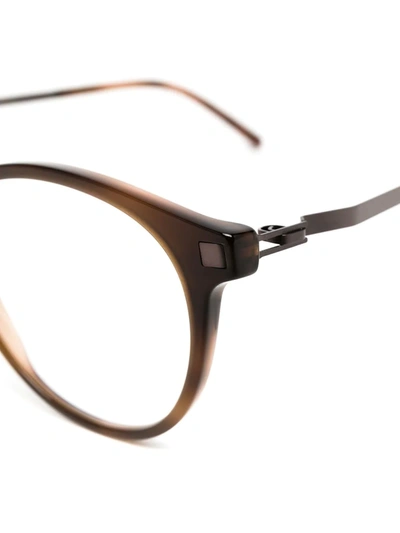 Mykita Talini Round Glasses In Brown