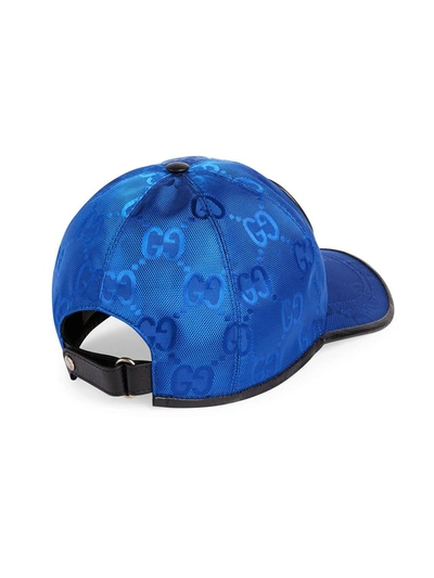 Shop Gucci Off The Grid Baseball Cap In Blue