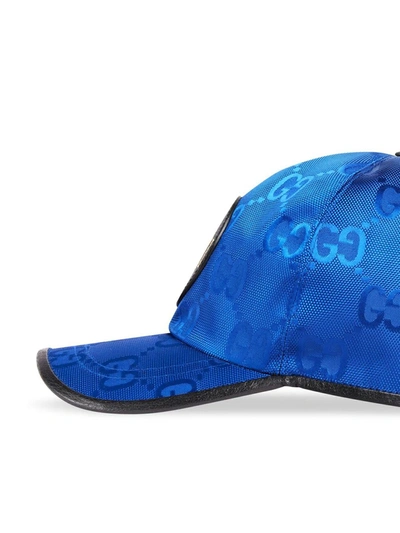 Shop Gucci Off The Grid Baseball Cap In Blue