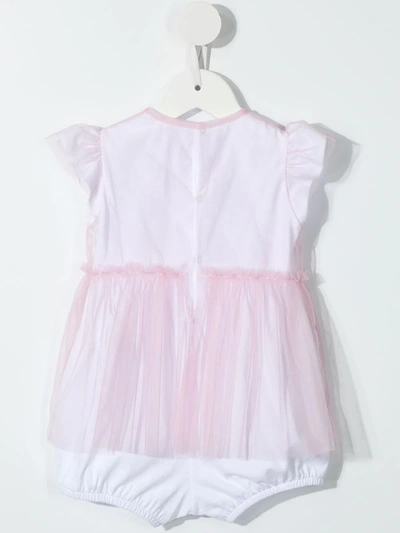 Il Gufo Tulle-skirt Flower-detail Shorties In Pink