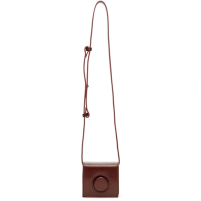 Shop Lemaire Red Mini Camera Bag In 360 Red