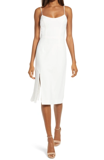 Shop Dress The Population Rory Midi Dress In Off White