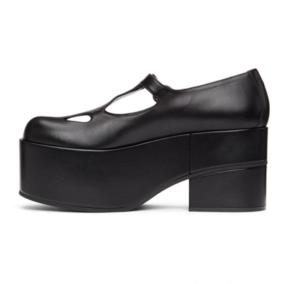 Shop Gucci Black Mary Jane Platform Loafers In 1000 Nero