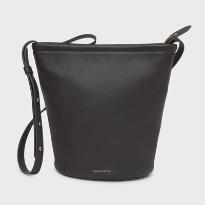 Shop Mansur Gavriel Zip Bucket Bag In Vesuvio
