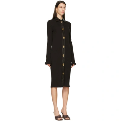 Shop Bottega Veneta Brown Wool & Leather Chunky Dress In 2113 Fonden