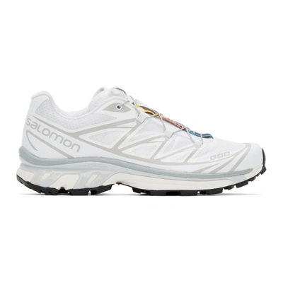 Shop Salomon White Limited Edition Xt-6 Adv Sneakers In White/ Whit