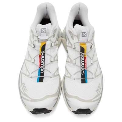 Shop Salomon White Limited Edition Xt-6 Adv Sneakers In White/ Whit